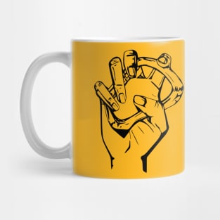 Hand climber Mug